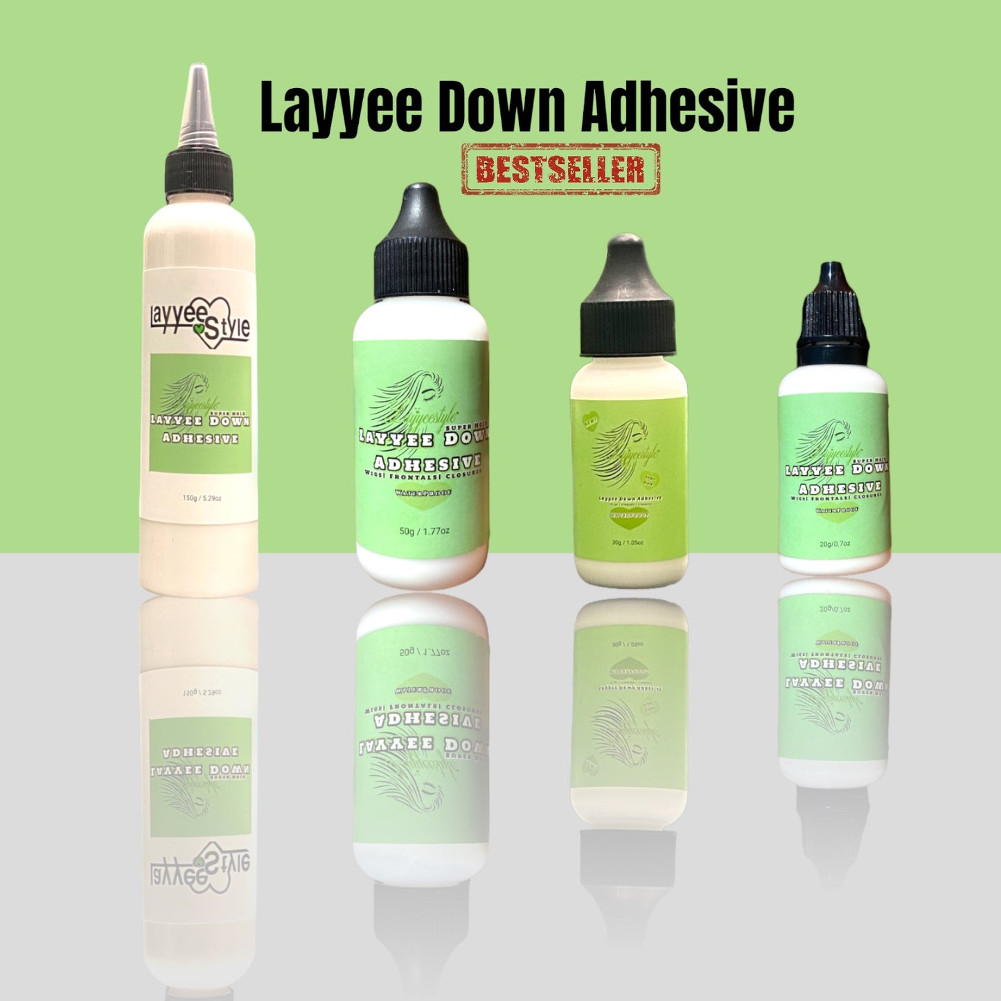 Layyee Down Adhesive – Super Hold Waterproof Lace Glue (50g / 1.77oz