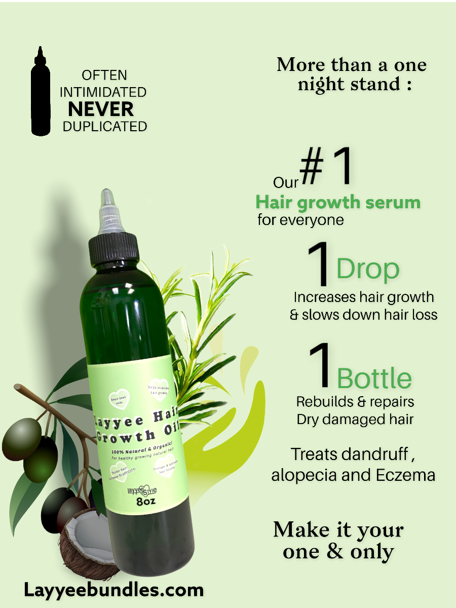 Layyee Hair Growth Oil 8oz (M)